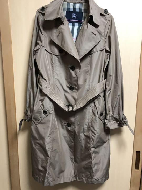 Burberry Trench Coat Beige M Size Women's #EG ZCB