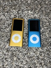 Apple iPod Nano 2nd Gen 8GB Gold A1199 Blue Knockoff, Both FOR PARTS OR REPAIR