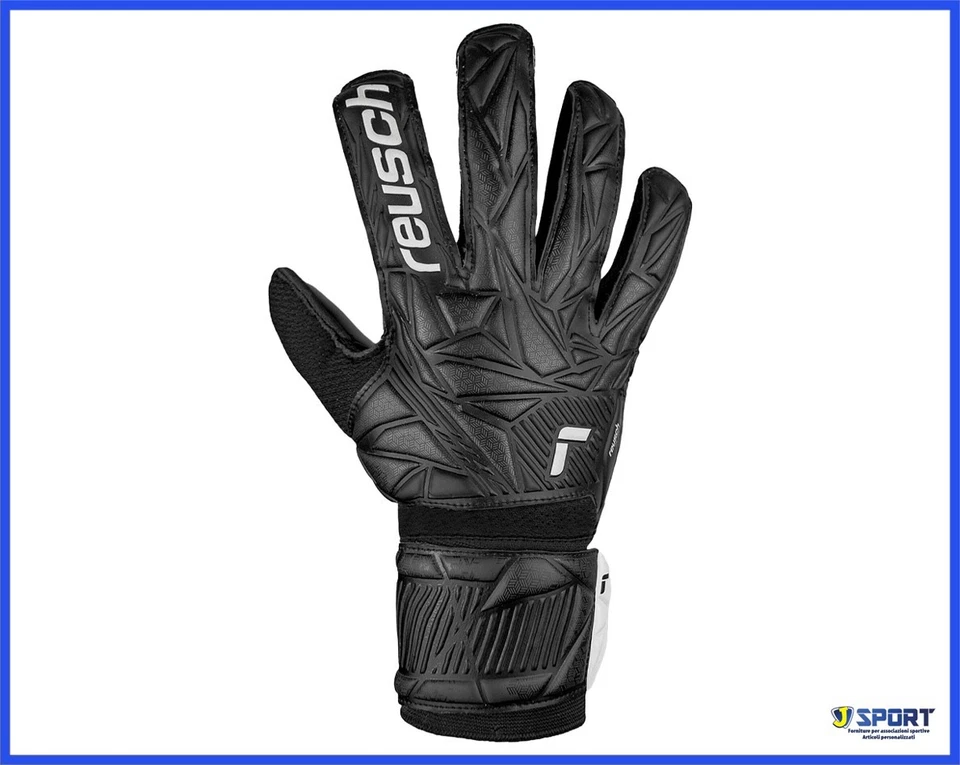 Guanti da Portiere Reusch Attrakt Solid Calcio Goalkeeper Uomo Adulto Nero 11 - Immagine 3 di 4
