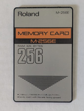 Roland M-256E Memory Card NEW BATTERY M256E Vintage Synthesizer JV R8 256K