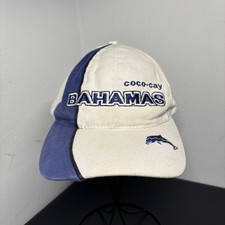 Bahamas Blue White Cotton Baseball Cap Adjustable Unisex Embroidered Dad Hat