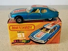 vintage Matchbox Superfast MB - 51 b Streakers Citroen SM in Blue Near Mint