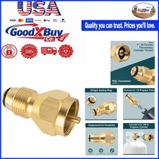 Propane Refill Adapter for 1 lb Bottles from 20lb Tank - Solid Brass, Easy to...