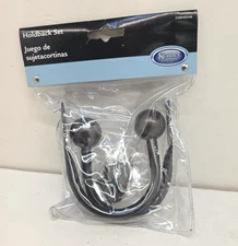 Kenney Decorative Curtain Holdbacks Set of 2 Bronze Finish 2 Pack