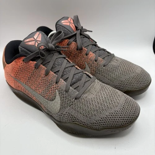 Nike Kobe 11 Xl Elite Low Easter Size 11 Mens Grey/Mango 822675-078 Pre-owned