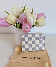 LOUIS VUITTON   Zippy Coin Geldbörse  Damier  Azur Canvas   Original !
