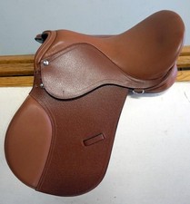 Tan Horse EngLish SaddLe HuNt JuMp All PurPoSe 15" Closeout Floor Sample