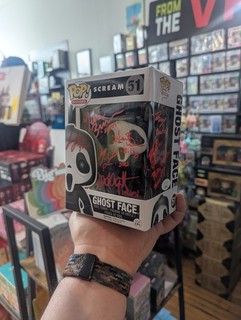 SCREAM Cast Signed Ghostface 51 Funko JSA: Lillard Arquette Ulrich 5 MORE!