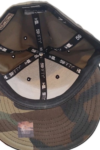 Sombrero ajustado Miami Heat camuflado talla 7 1/8 New Era 59FIFTY clásicos de madera dura - Imagen 3 de 5