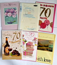 Age 70 / 70th Birthday Cards Male Man Female Lady Most At �1.49 With Free P&P