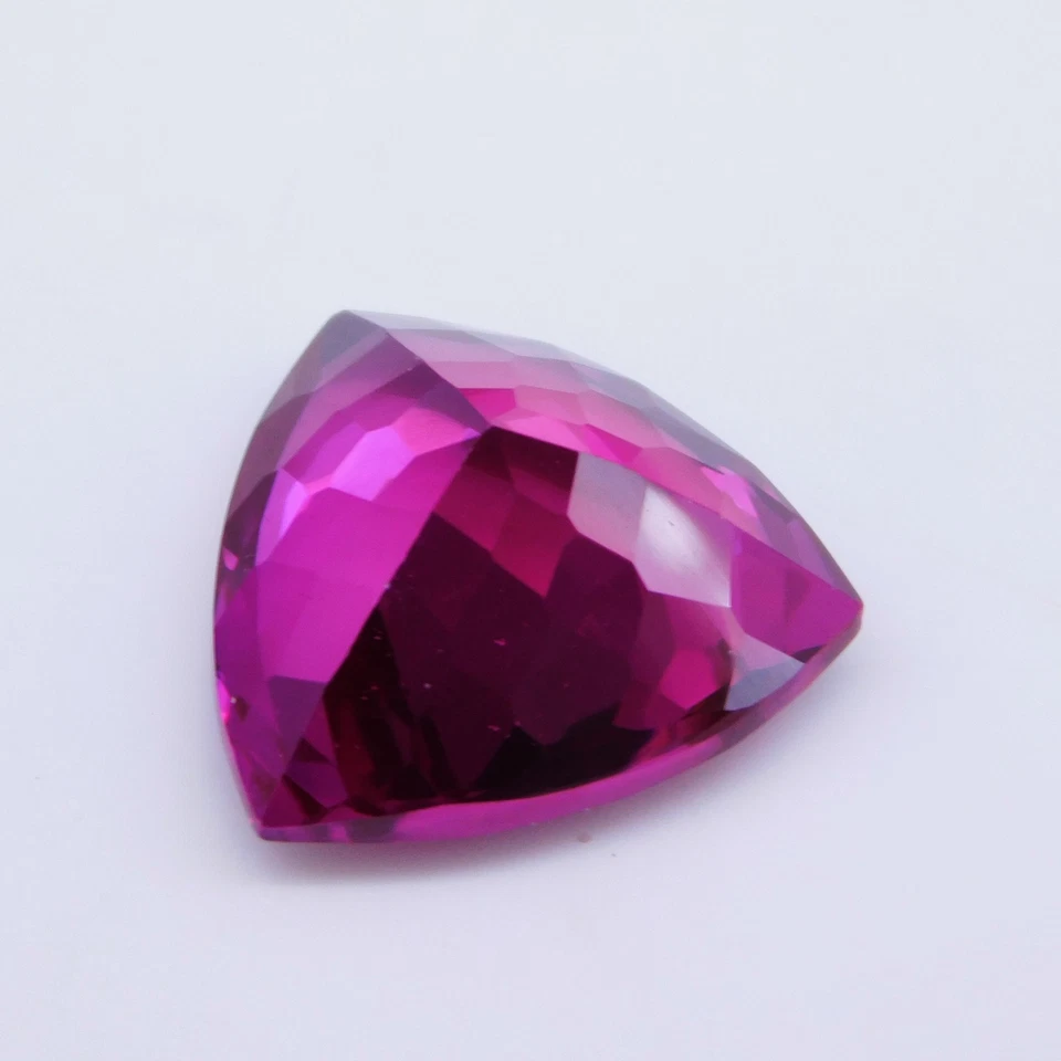 Piedra preciosa certificada impecable rosa frambuesa granate rodolita natural 17,35 quilates Foto 4 de 4