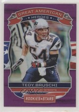 2018 Panini Rookies & Stars Great American Heroes Purple 34/65 Tedy Bruschi 6f7