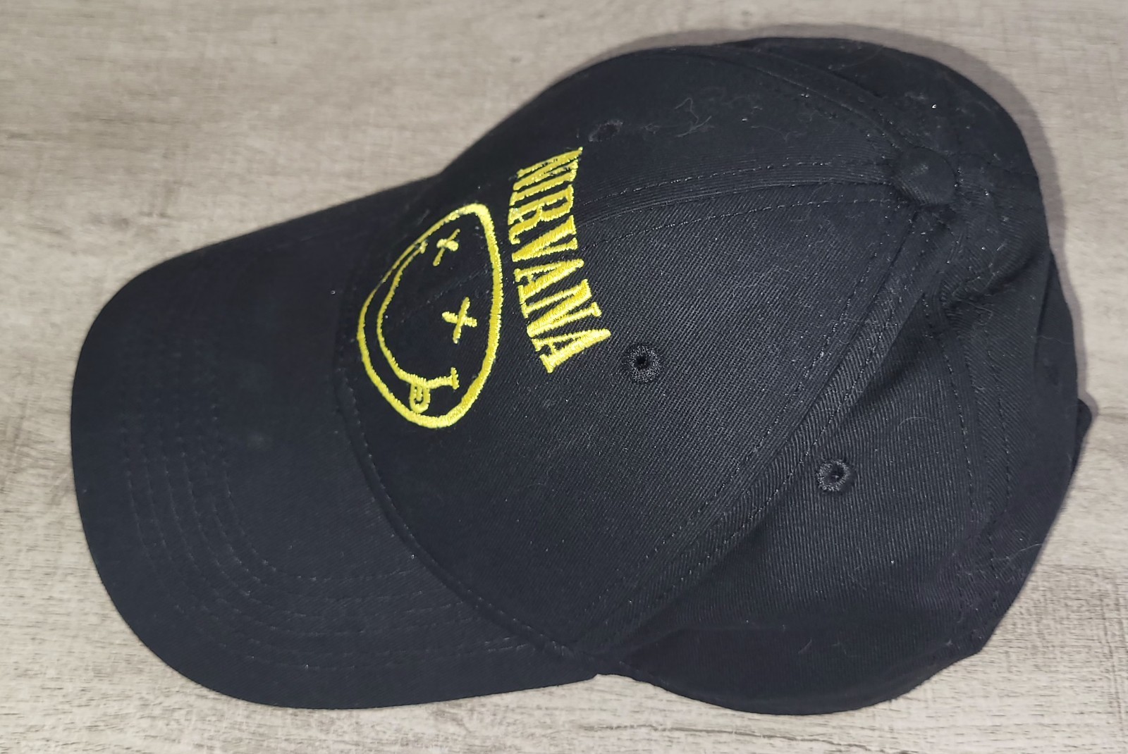 Nirvana Smiley Face Black Adjustable Snapback Bas… - image 6