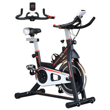 HOMCOM 8kg Flywheel Exercise Racing Bicycle Cardio Adjustable Resistance LCD