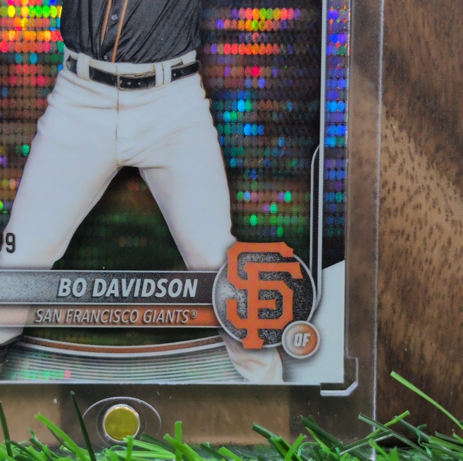 2024 Bowman Chrome Bowman Bo Davidson Pulsar /399 RC Giants view 5