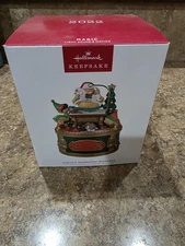 Hallmark Keepsake 2022 Santa's Workshop Wonders Magic Light Sound Motion LED