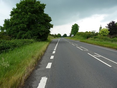 Foto 6x4 A442 bei Cold Hatton Heath An der Kreuzung mit der Fahrspur, die ru c2016