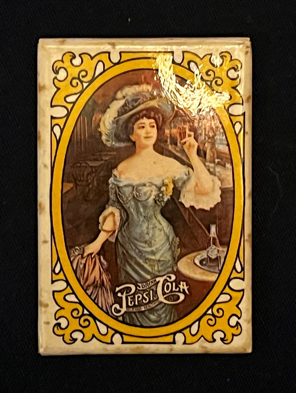 Pepsi-Cola Advertising Mirror Gold Ornate Frame Victorian Lady Soda Theme