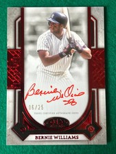 2024 Topps Tier One BERNIE WILLIAMS Prime Performers Red Auto /25 Yankees
