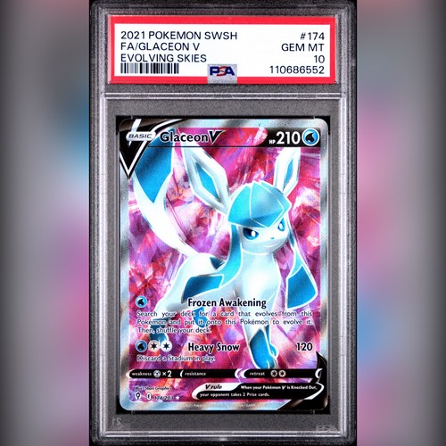 Glaceon V graded PSA 10 for sale on eBay
