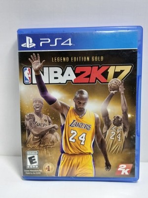 NBA 2K17 PS4 Legend Edition Gold Video Game featuring Kobe Bryant