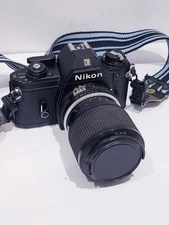 Nikon EM 35mm SLR Camera with 43-86mm 1:3.5 Lens - Works