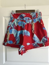 NWOT Farm Rio Sweet Jungle High Waist Linen Blend Shorts Small