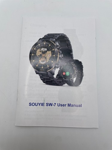 Souyie SW-7 Black One Key Calling Smartwatch With User Manual - Photo 2 sur 12
