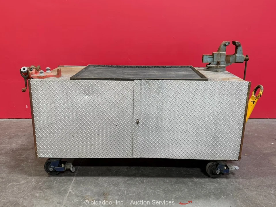 Carro de herramientas de fontanero caja de almacenamiento banco Yost tornillo Ridgid bidadoo