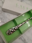 RARE Lauren Ralph Lauren Mackenzie Quilt Silver Plated Baby Feeding Spoon Gift — photo 7