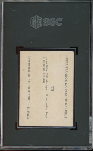 1964 Publidesp Instantaneos Da Vida Do Rei Pele #79 SGC 3.5 VG+ - Picture 2 of 2