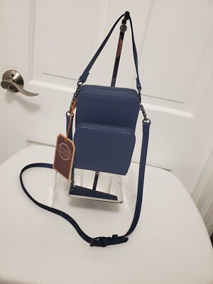 EUC ECOSUSI Blue Crossbody/Satchel/Wristlet/Shoulder Bag,  Cell Phone Bag