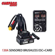 ROCKET-RC Brushless ESC 130A Sensored Electronic Speed Controller 6V/5A BEC 1/10