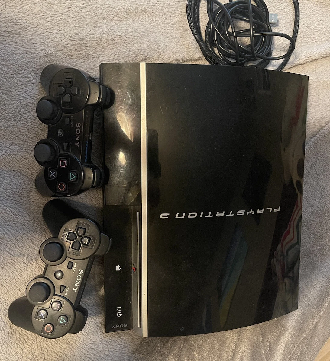 PlayStation 3 PS3 Backwards Compatible w PS2 and PS1 with two