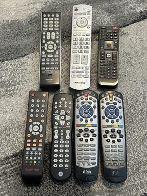 Lot Of 7 Remote Controls Various Brands  For TV, DVD, VCR, Etc