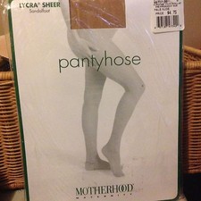 beautiful  Vintage Motherhood pregnancy pregnant pantyhose - color nude size s