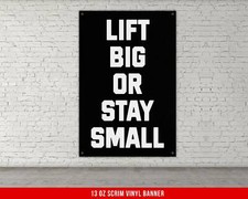 Home Gym Motivational Quote Wall Art - Weightlifting Banner