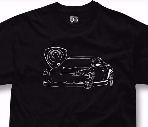 T-shirt for mazda rx8 fans jdm classic wankel rotary drift tuning turbo car