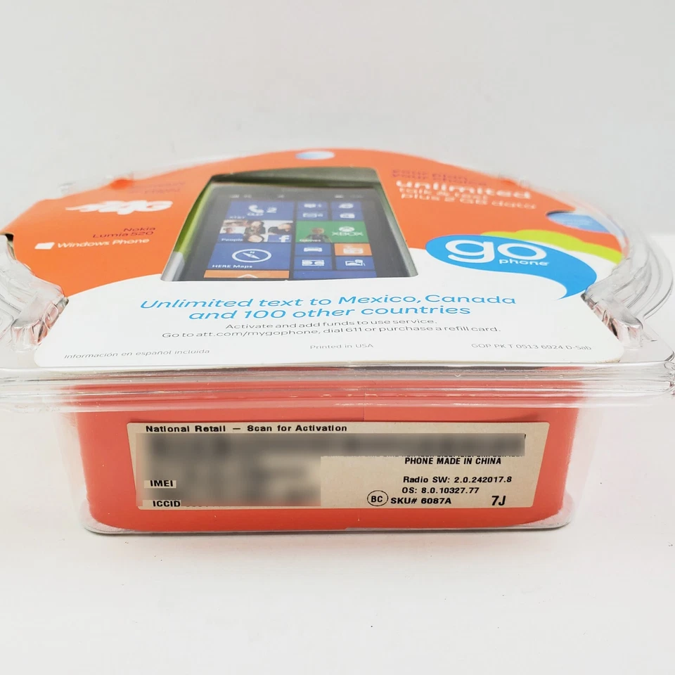 Smartphone Nokia Lumia 520 pré-pago 8GB preto tela sensível ao toque telefone AT&T lacrado - Imagem 3 de 4