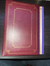 Nice Red Photo Album 14 Flip Out Pages 164 Photos 