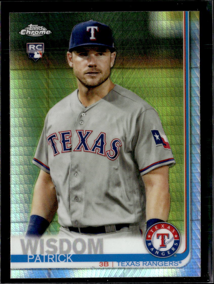 2019 Topps Chrome  Prism Refractor Patrick Wisdom Texas Rangers RC #146