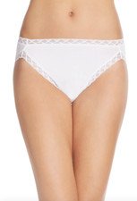 Natori 33704 Womens White Bliss Cotton French Cut Briefs Size Medium
