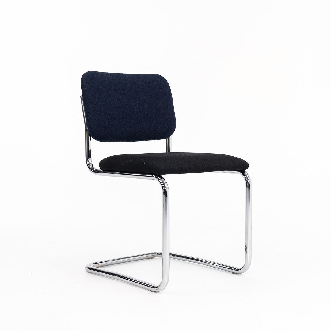 2019 Marcel Breuer for Knoll Cesca Armless Side Chair in Blue and