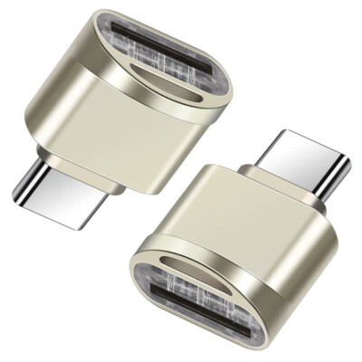 2X Type C To Micro SD TF Card Reader OTG USB Adapter Converter For Samsung Phone