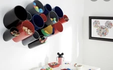 2 NEW ~ Disney~Ethan Allen ~Wow Wall/Desk Organizers •Red• 1 Small~1 Large ~ NEW