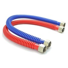 Flexible Stainless Steel Corrugated Water Heater Connector,Hot and Cold Color...
