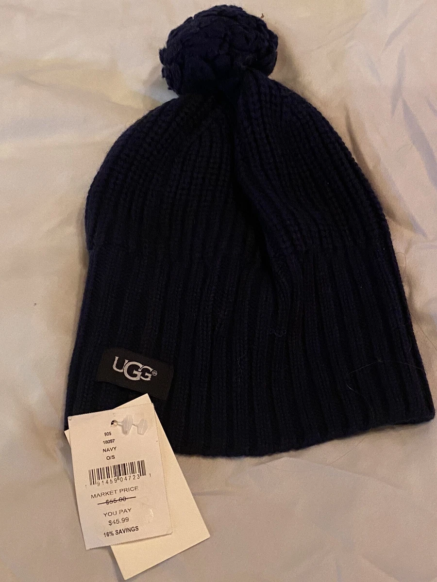 UGG AUSTRALIA WOOL HAT, NAVY, O/S. UGG Australia Blue Hats for Women for sale | eBay main image 4