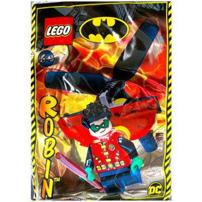 #ad LEGO DC Super Heroes Robin and Heli Pack Foil Bag #3 212221 SEALED $12.95