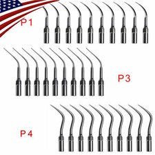 10PCS Dental Ultrasonic Piezo Scaler Perio Tips Fit EMS Woodpecker Handpiece