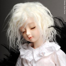 Dollmore 1/4 BJD 7-8 " Synthetic Mohair Free Style Wig M. Blonde